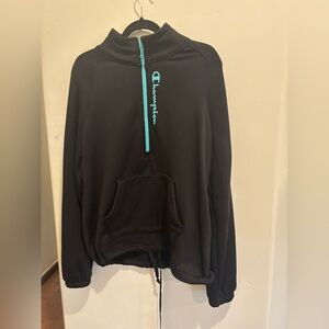 Champion Black Fleece with Teal Details